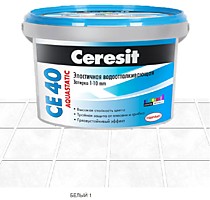 Белый 1кг. СЕ40 Смесь затирочная цементная. Ceresit (12)